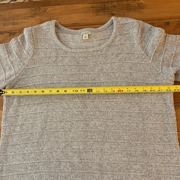 L.L. Bean Light Gray Knit Sweater, size 2XL - Picture 4 of 5